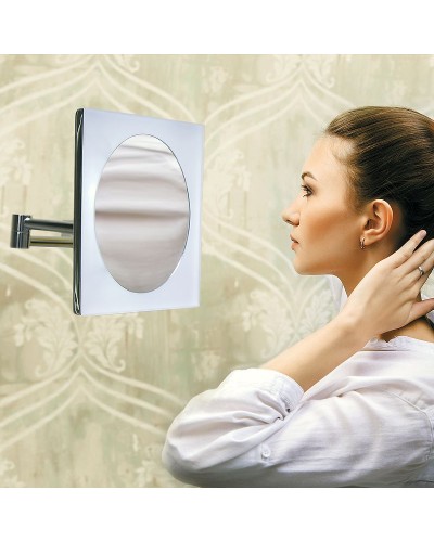 Косметическое зеркало WasserKRAFT K-1008 с подсветкой с увеличением Хром