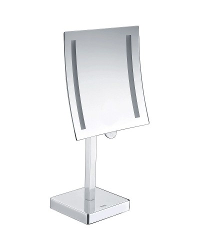 Косметическое зеркало WasserKRAFT K-1007 с увеличением с подсветкой Хром