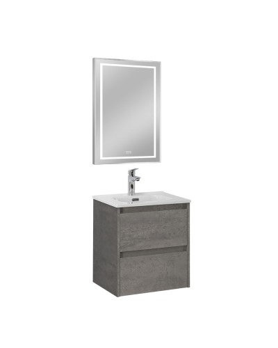 Зеркало в алюминиевой раме с подсветкой, сенсорным выключателем и подогревом BelBagno SPC-KRAFT-500-800-LED-TCH-WARM