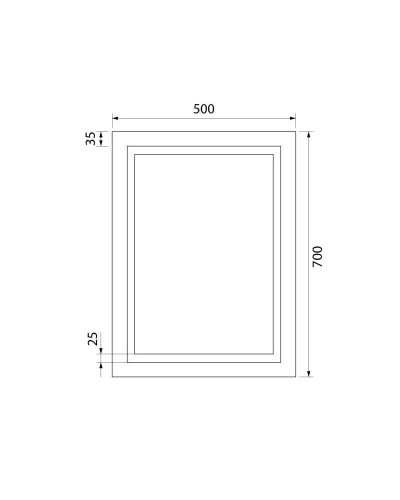 Зеркало 50х70 см IDDIS Zodiac ZOD5000i98