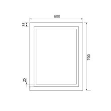 Зеркало 60х70 см IDDIS Zodiac ZOD6000i98