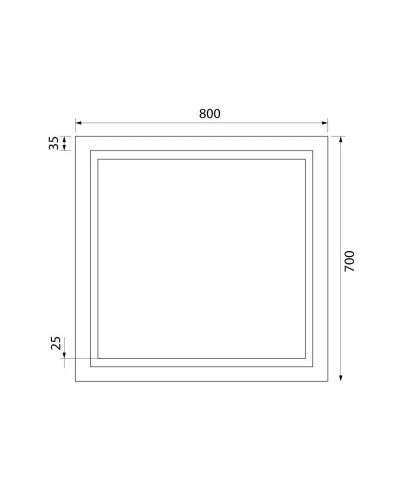 Зеркало 80х70 см IDDIS Zodiac ZOD8000i98