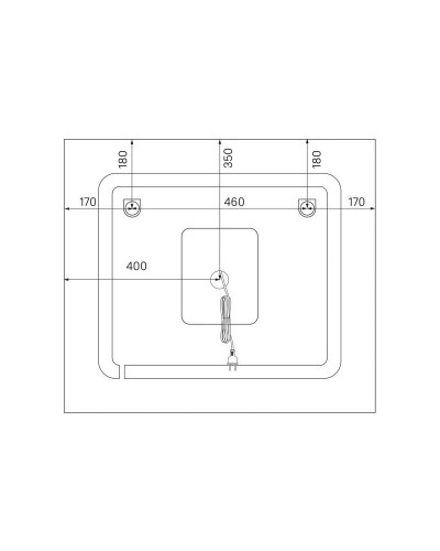Зеркало 80х70 см IDDIS Zodiac ZOD8000i98