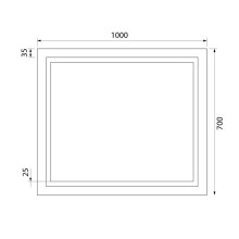 Зеркало 100х70 см IDDIS Zodiac ZOD1000i98