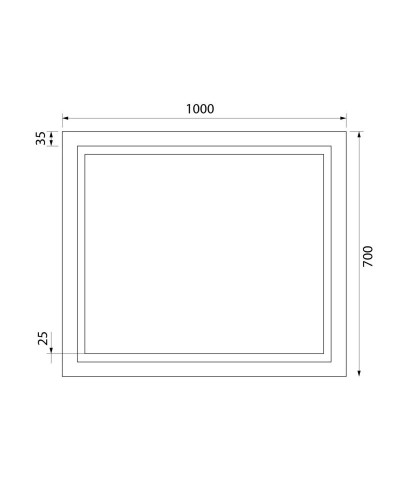 Зеркало 100х70 см IDDIS Zodiac ZOD1000i98
