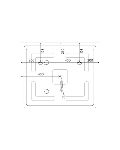 Зеркало 80х70 см белый матовый IDDIS Oxford ЗЛП110