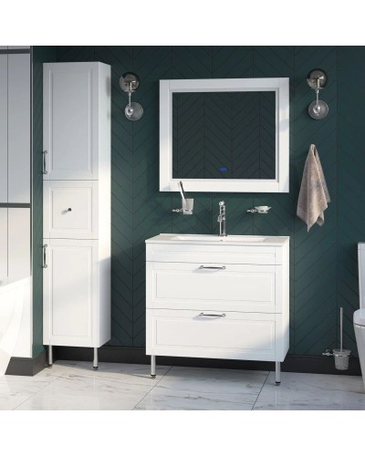 Зеркало 80х70 см белый матовый IDDIS Oxford ЗЛП110