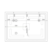 Зеркало 100х70 см белый матовый IDDIS Oxford ЗЛП112