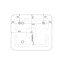 Зеркало 80х70 см белый IDDIS Edifice ЗЛП107