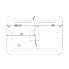 Зеркало 100х70 см белый IDDIS Edifice ЗЛП109