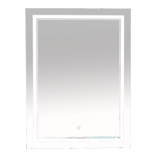 2 Неон - Зеркало LED  600х800 сенсор на зеркале (двойная подсветка) О