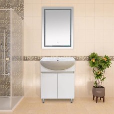 2 Неон - Зеркало LED  600х800 сенсор на зеркале (двойная подсветка) О