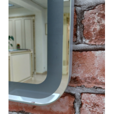 3 Неон - Зеркало LED  500х800 сенсор на корпусе (с круглыми углами)