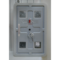 3 Неон - Зеркало LED  500х800 сенсор на корпусе (с круглыми углами)