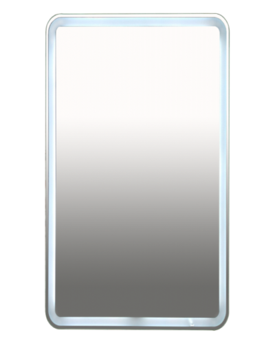 3 Неон - Зеркало LED  500х800 сенсор на корпусе (с круглыми углами)