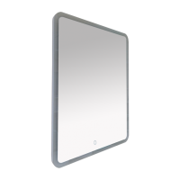 3 Неон - Зеркало LED  600х800 сенсор на зеркале  (с круглыми углами) О