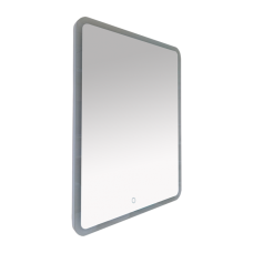 3 Неон - Зеркало LED  600х800 сенсор на зеркале  (с круглыми углами) О