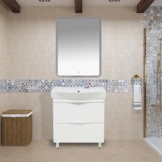 3 Неон - Зеркало LED  600х800 сенсор на зеркале  (с круглыми углами) О