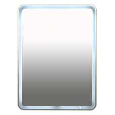 3 Неон - Зеркало LED  600х800 сенсор на корпусе (с круглыми углами) О