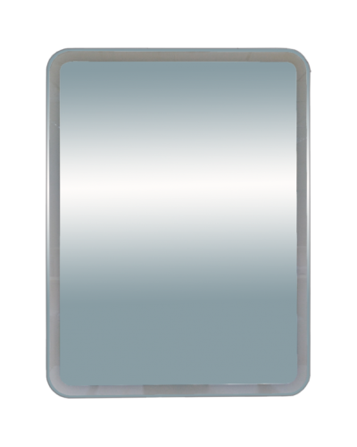 3 Неон - Зеркало LED  600х800 сенсор на корпусе (с круглыми углами) О