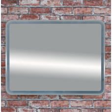 3 Неон - Зеркало LED  600х800 сенсор на корпусе (с круглыми углами) О