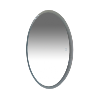 4 Неон - Зеркало LED 600х800 сенсор на зеркале  (овальное) О