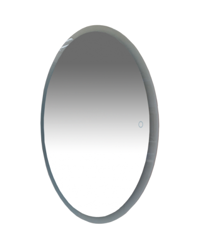 4 Неон - Зеркало LED 600х800 сенсор на зеркале  (овальное) О