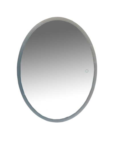 4 Неон - Зеркало LED 600х800 сенсор на зеркале  (овальное) О