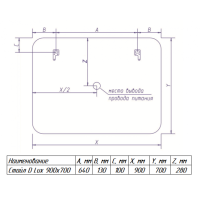 СТАЙЛ D LUX зеркало 900*700 - Максимум О