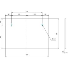 Зеркало 100х70 см Velvex Klaufs zkKLA.100-14