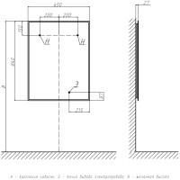 Зеркало 65х84 см Velvex Felay zkFEL.65-21