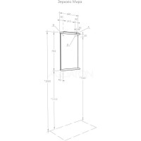 Зеркало 49,6х81,7 см белый глянец Акватон Мира 1A019802MR010