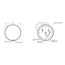 Зеркало 60х60 см Cersanit Eclipse A64146
