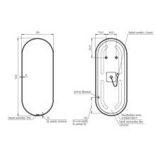 Зеркало 50х122 см Cersanit Eclipse A64151
