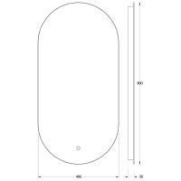 Зеркало 40х80 см Evoform Ledshine BY 2696