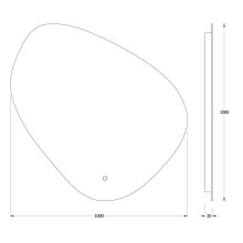 Зеркало 100х100 см Evoform Ledshine BY 2677