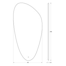 Зеркало 70х140 см Evoform Ledshine BY 2684