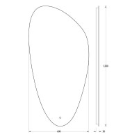 Зеркало 60х120 см Evoform Ledshine BY 2683