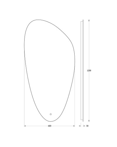 Зеркало 60х120 см Evoform Ledshine BY 2683