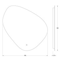 Зеркало 90х90 см Evoform Ledshine BY 2666