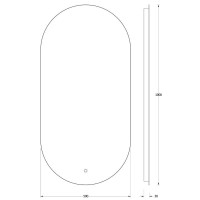 Зеркало 50х100 см Evoform Ledshine BY 2687
