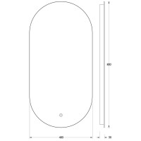 Зеркало 40х80 см Evoform Ledshine BY 2686