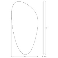 Зеркало 70х140 см Evoform Ledshine BY 2594