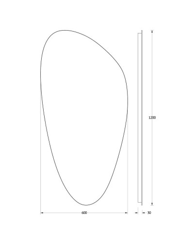 Зеркало 60х120 см Evoform Ledshine BY 2593