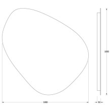 Зеркало 100х100 см Evoform Ledshine BY 2577