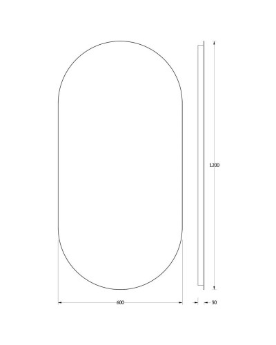 Зеркало 60х120 см Evoform Ledshine BY 2598