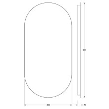 Зеркало 40х80 см Evoform Ledshine BY 2596
