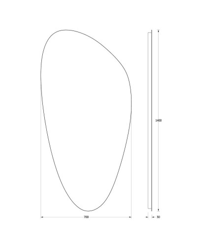 Зеркало 70х140 см Evoform Ledshine BY 2584