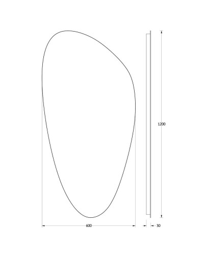 Зеркало 60х120 см Evoform Ledshine BY 2583