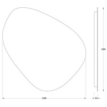 Зеркало 100х100 см Evoform Ledshine BY 2567